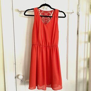 By & By Orange Dress | Size Small